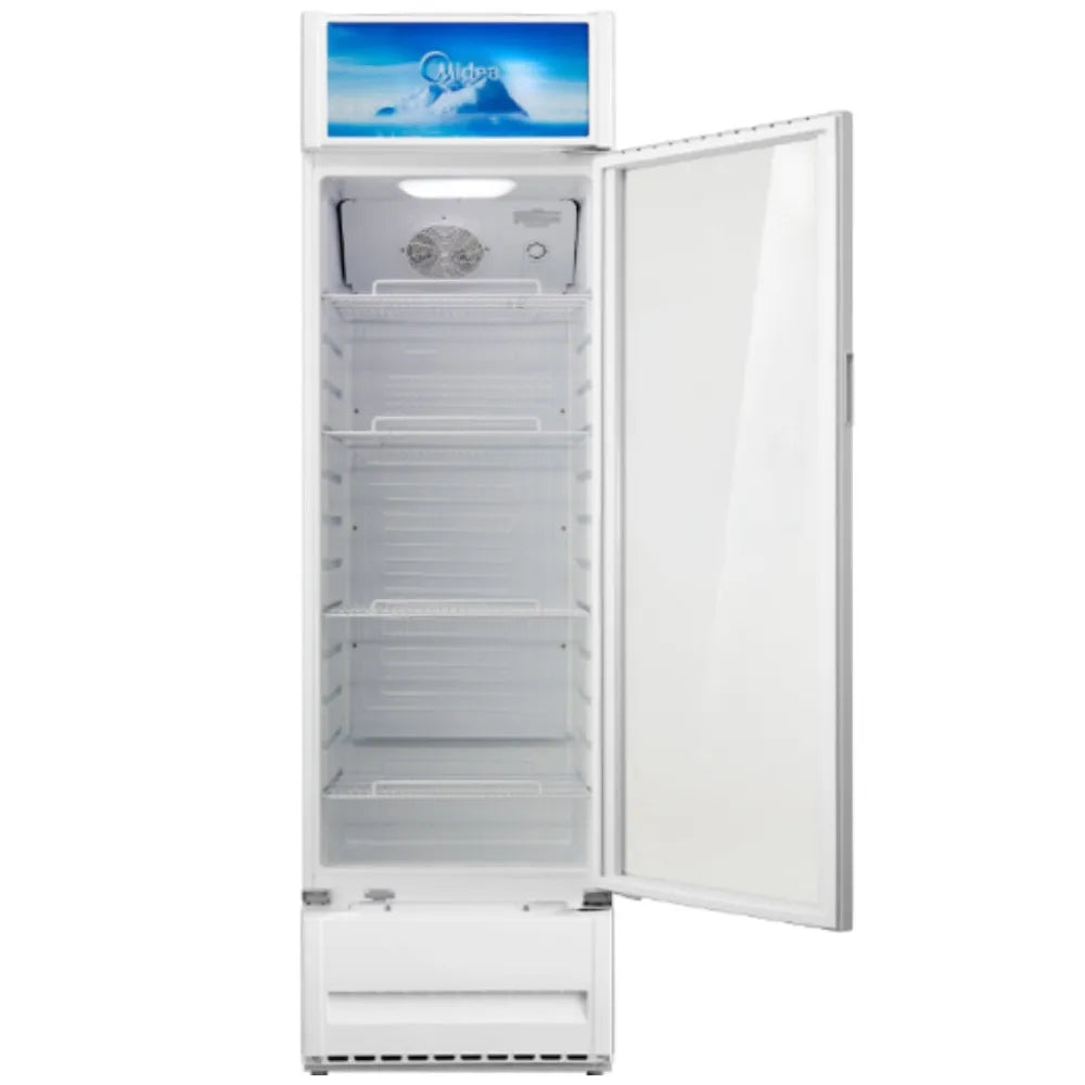 Midea refrigerador exhibidor 11 pies con luz MDRZ309CCNWH-CA