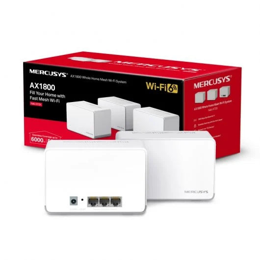 TP-link router Mercusys Sistema WiFi 6 Mesh AX1800Mbps-Halo H70X(2-pack)
