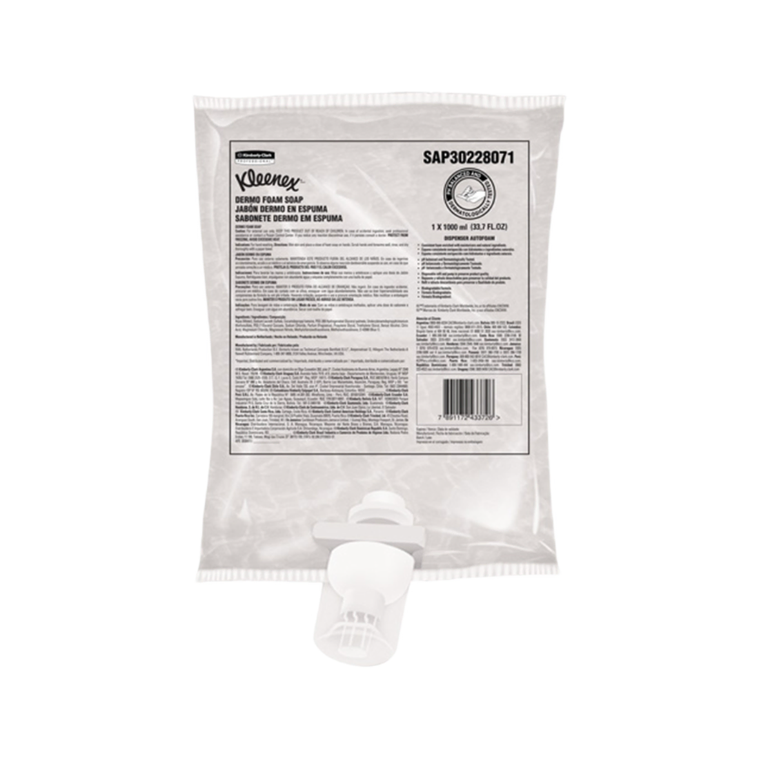 KCP KLEENEX JABON ESPUMA ELEC AUTOFOAM 1L 30228071