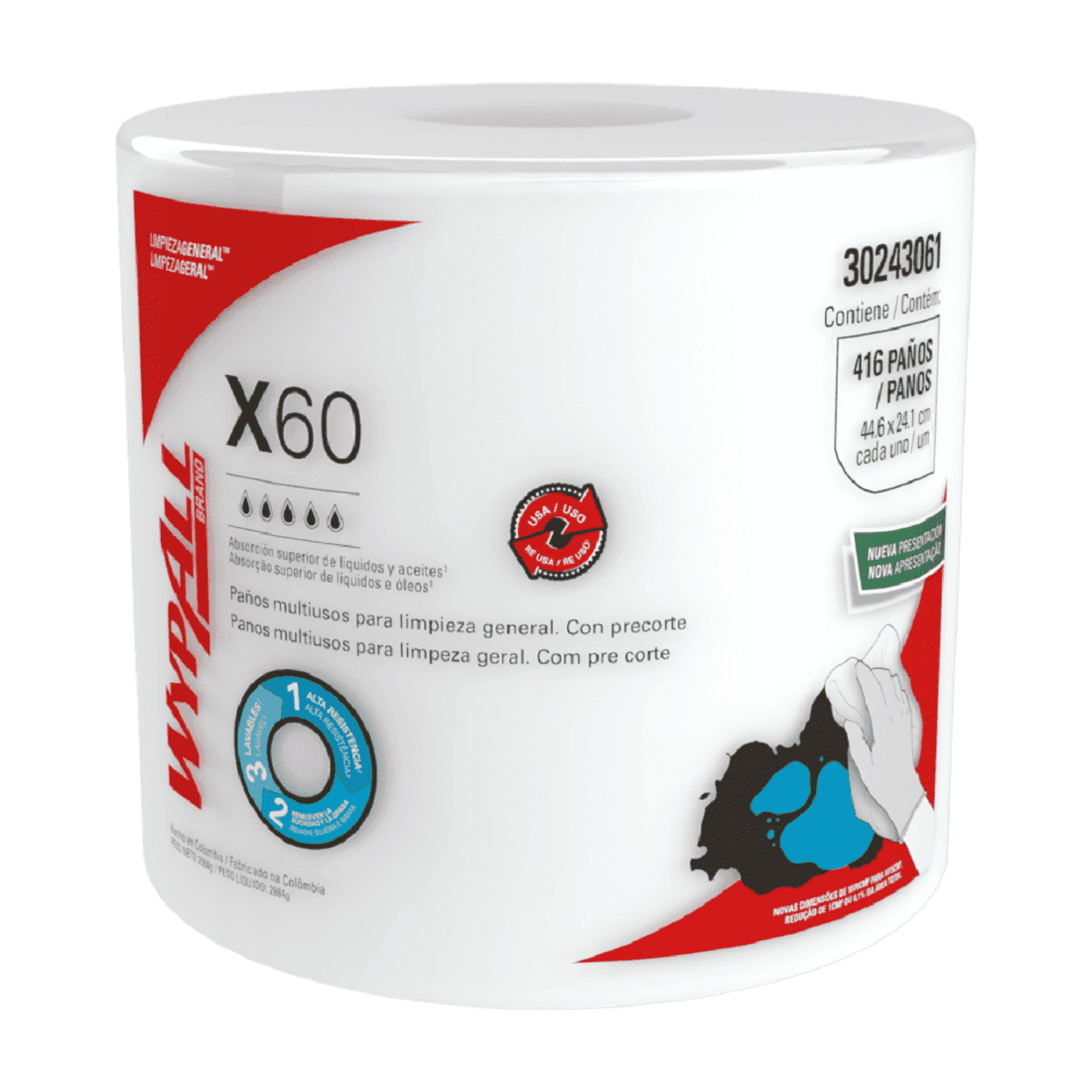 KCP WYPALL X-60 416 PAÑOS 30243061/30212247