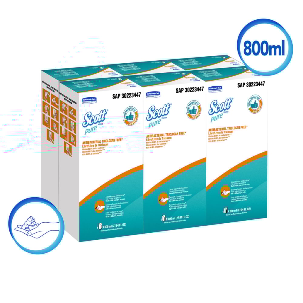 KCP JABON ESPUMA ANTIBACTERIAL 800ML 30223447