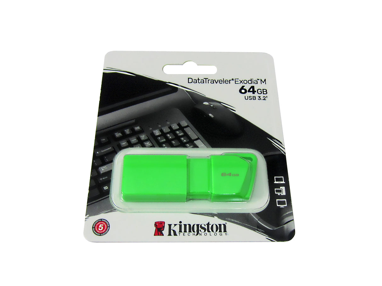 Kingston memoria exodia verde 64GB usb 3.2 KC-U2L64-7LG