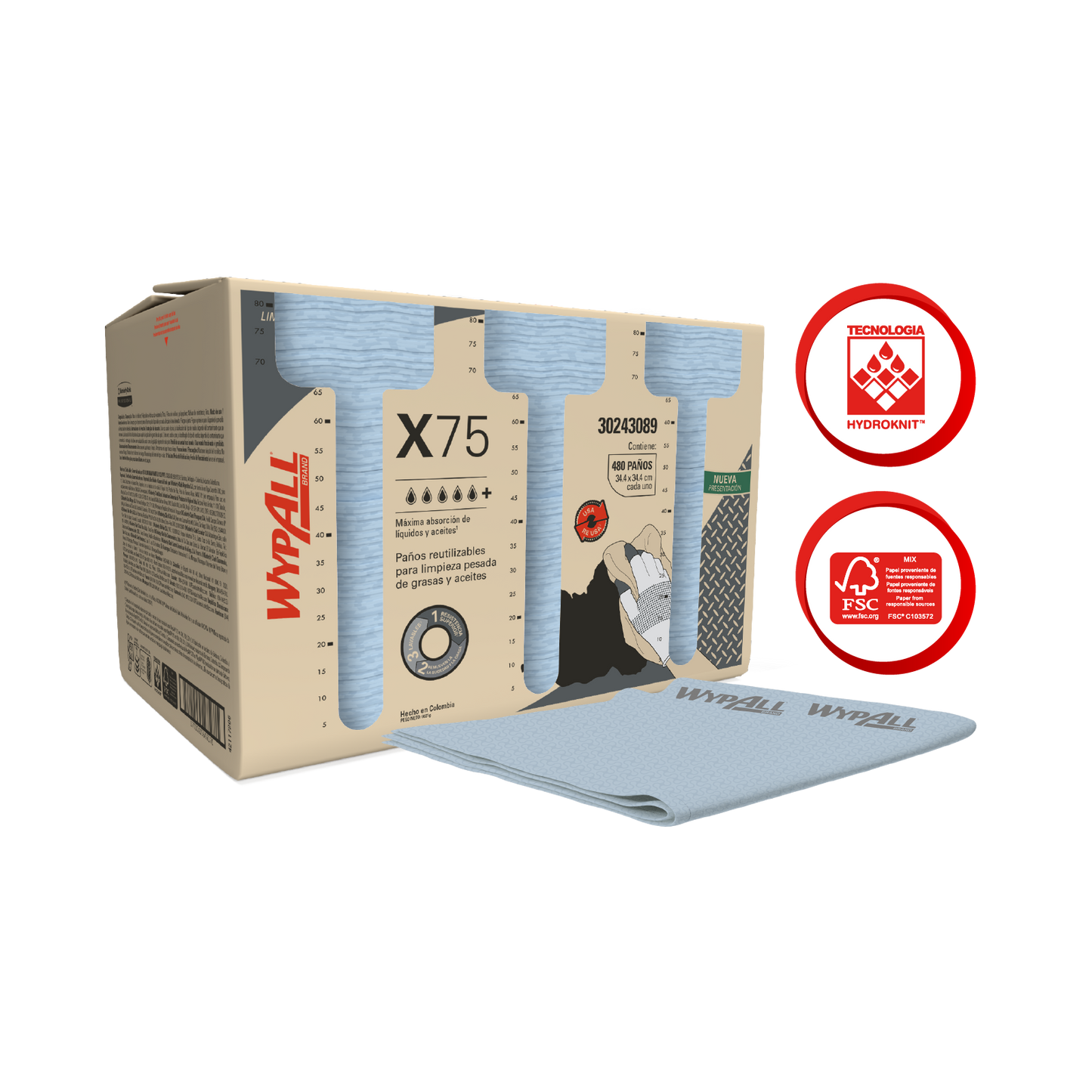 KCP WYPALL X-75 FUERZA MAX 1X480 PAÑOS 30243089