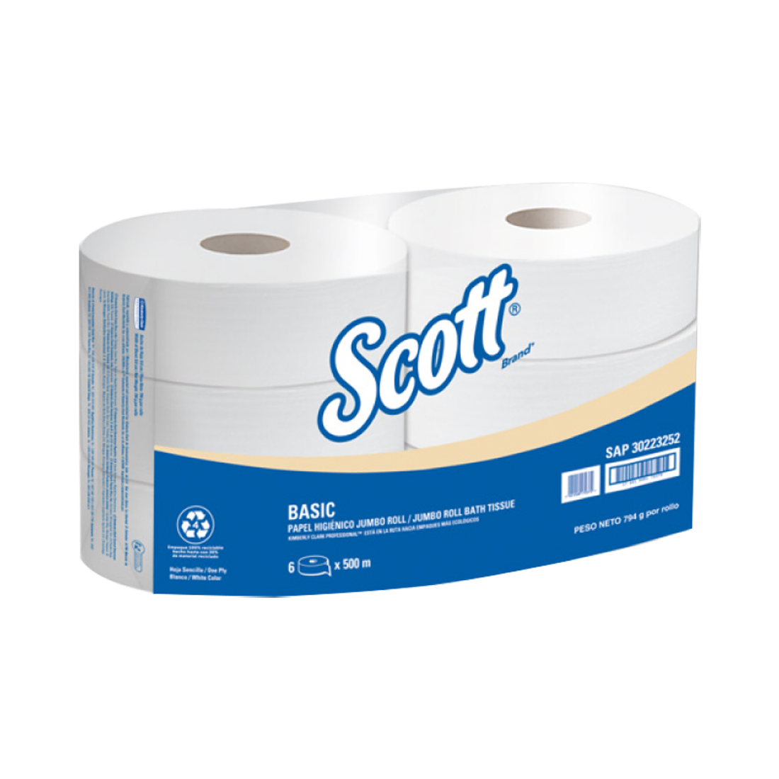 KCP PAPEL HIG JRT SCOTT 6X500 30223252
