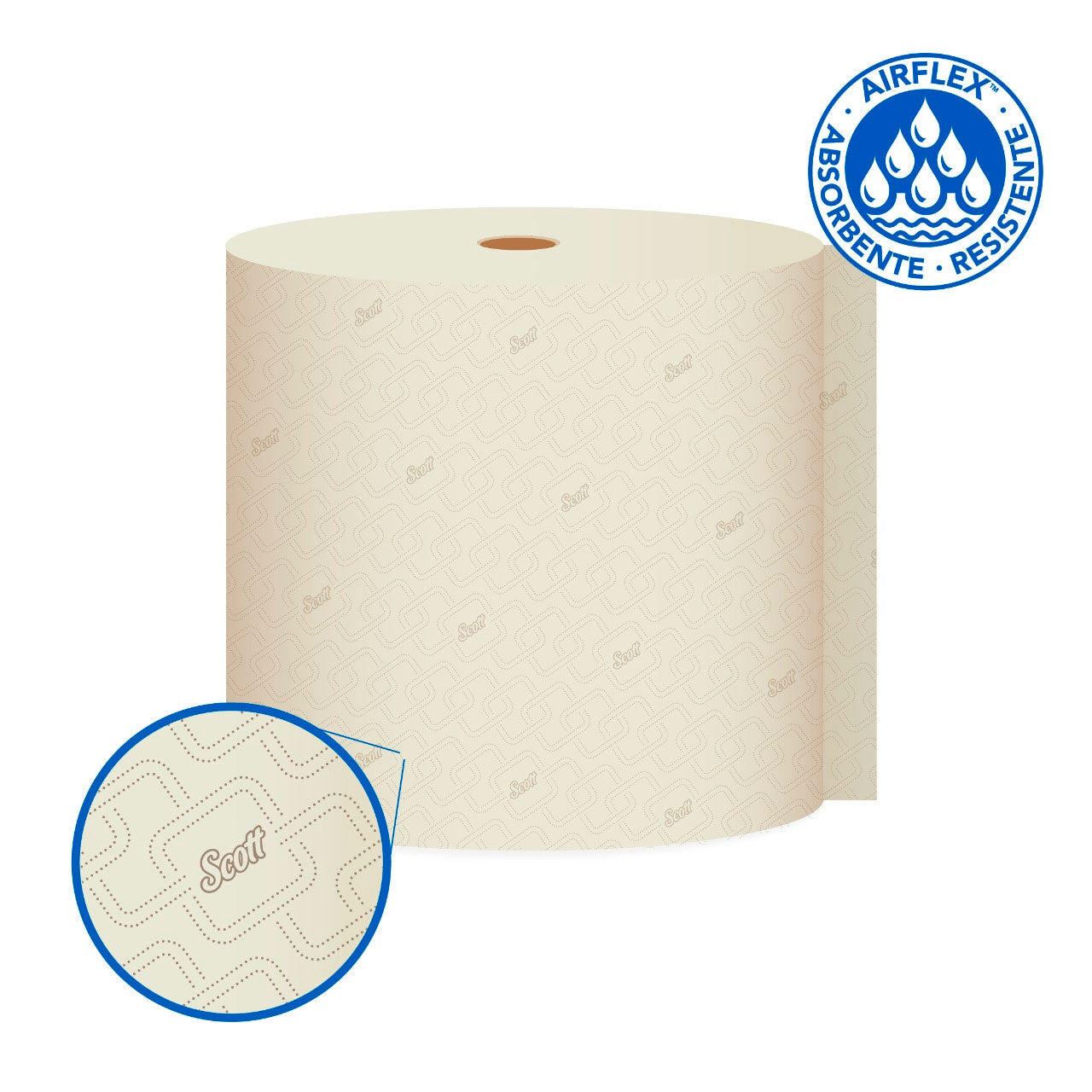 KCP TOALLA SCOTT NATURAL 6X250 30240064