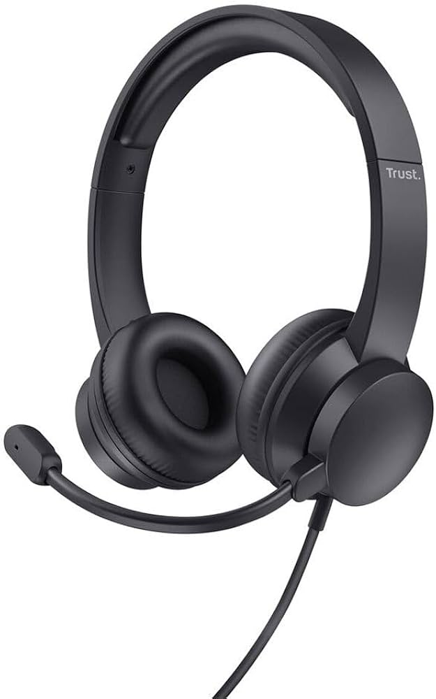 Trust headset supraaurales USB PC almohadillas y diadema ajustable - 25088