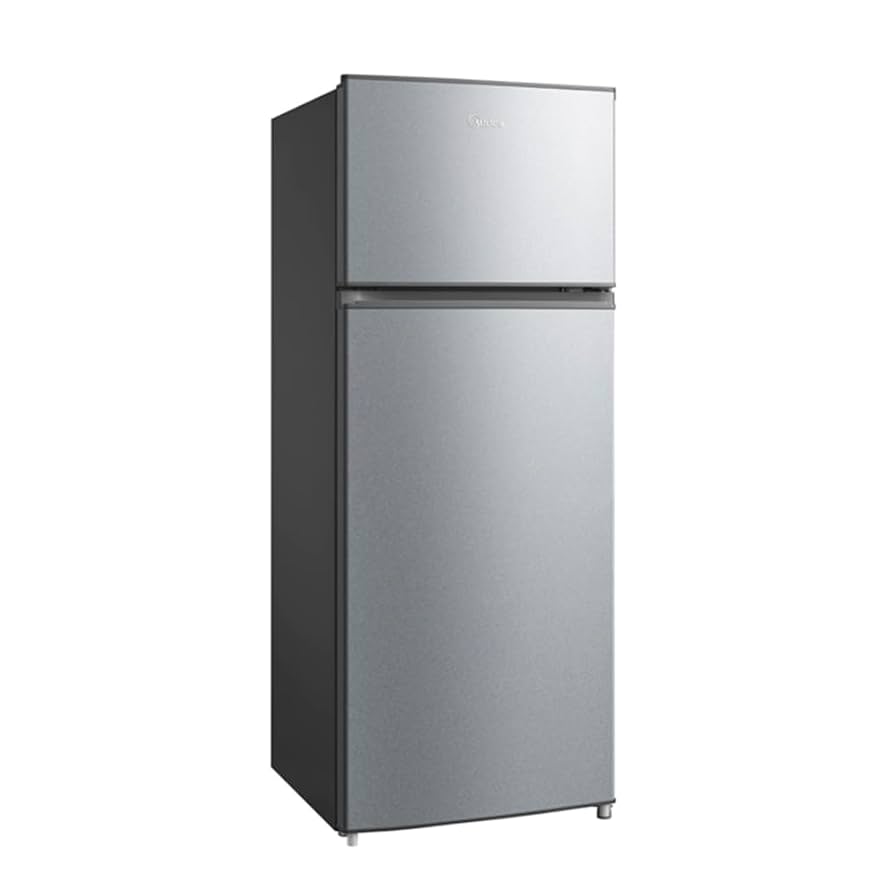 Midea refrigerador top mount 8 pc color acero inoxidable MDRT210CCNLS