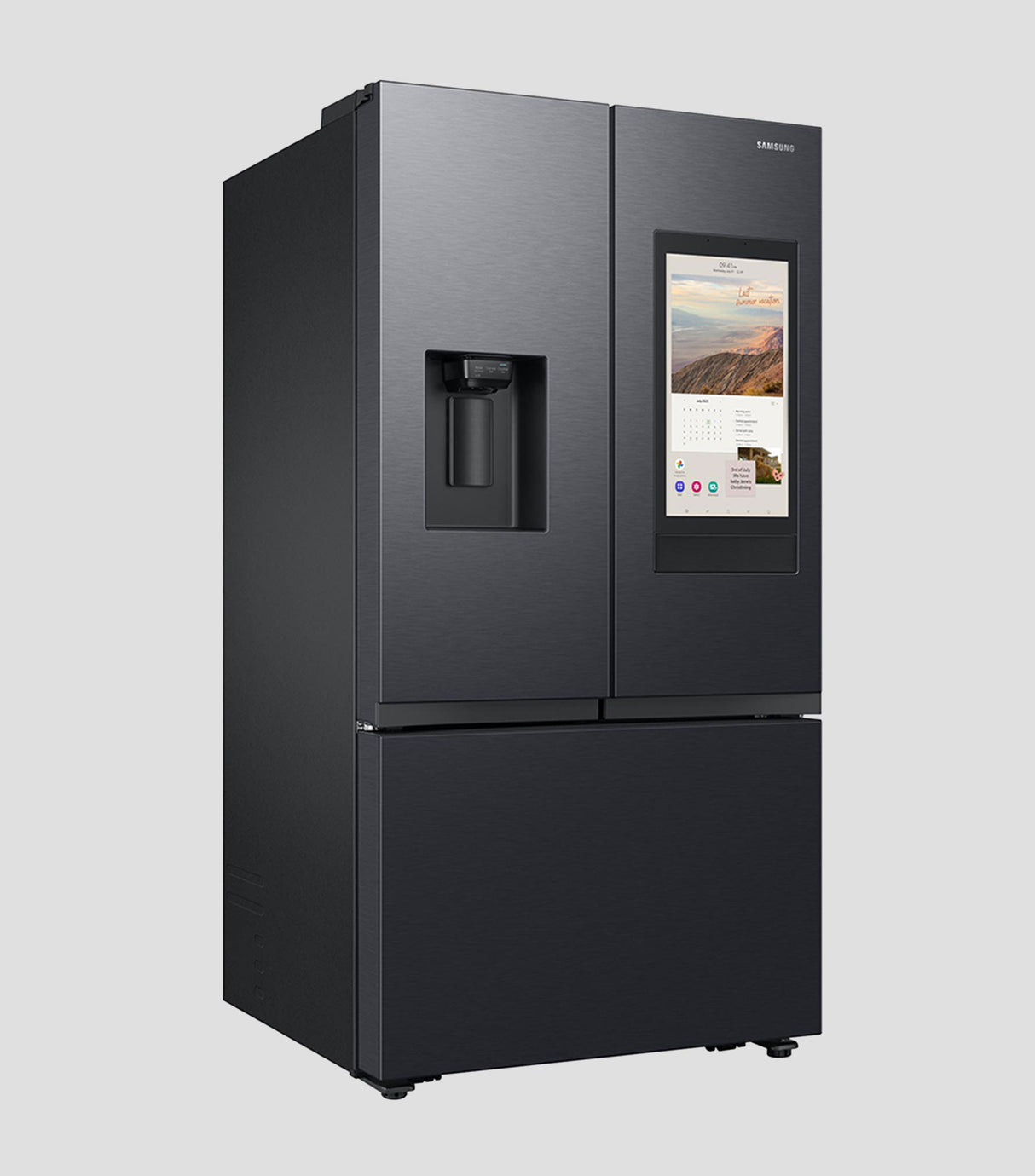 Refrigeradora Francesa 31" negra con pantalla WIFI