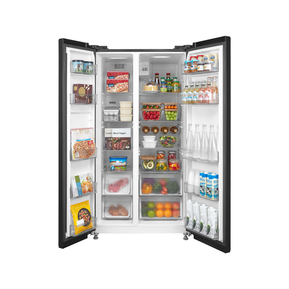 Midea refrigerador 20 pc color negro inverter MDRS710FGM28W