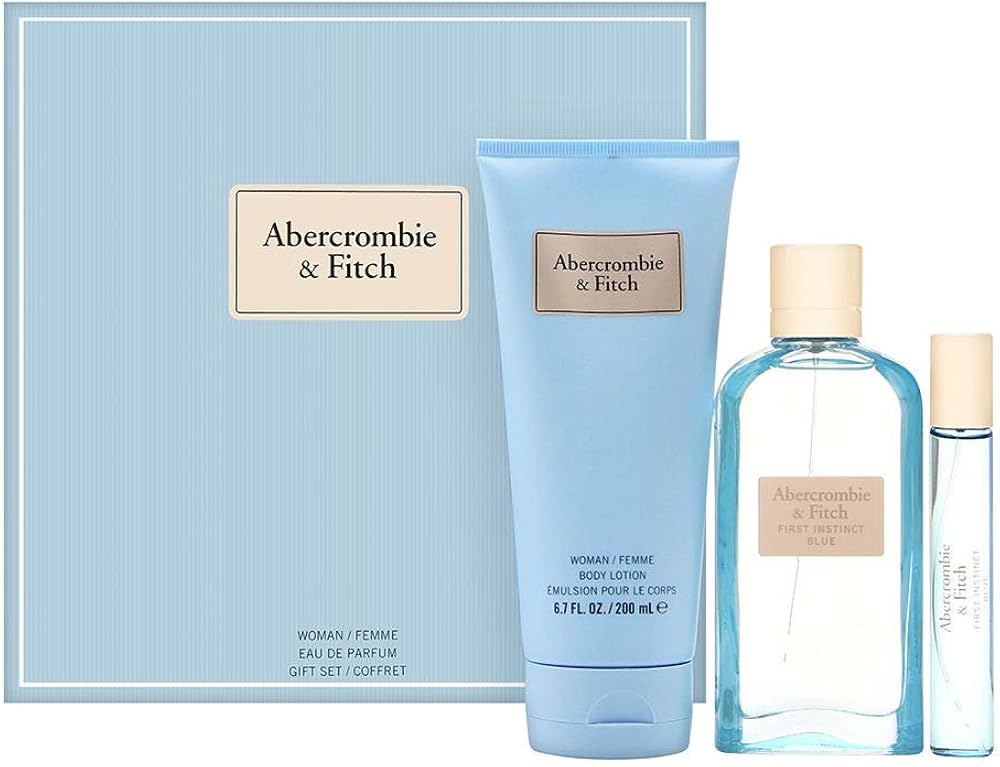 SET ABERCROMBIE FIRST INSTINT BLUE WOMA
