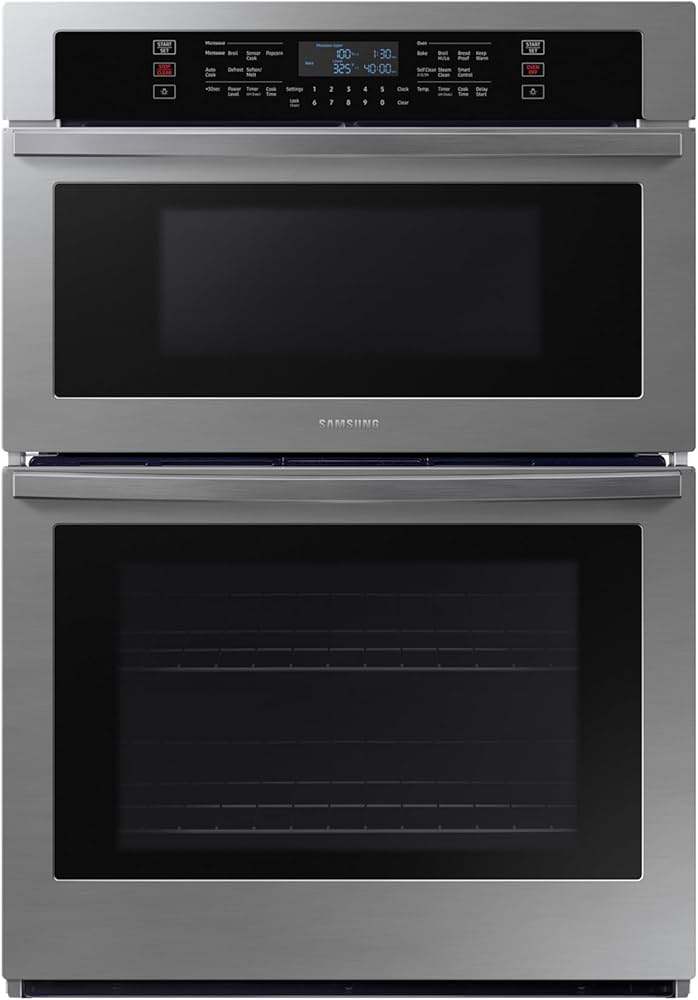 Horno de pared eléctrico inteligente de 30" con microondas en acero inoxidable WIFI