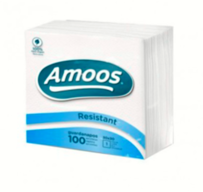 Amoos servilleta cuadrada 30x30 100 h sencillas caja 60 paq T621012