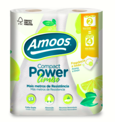 Amoos toalla de cocina two pack 83 H aroma limon paq 12 und - C622002