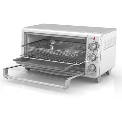 Black + Decker Horno con Freidora de Aire 8 rebanadas inox TO3265xSS-LA