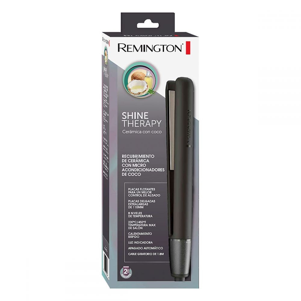 Remington plancha alisadora cerámica y coco S4A500-F