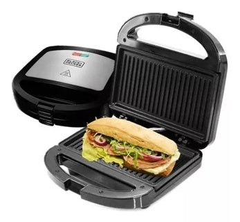 Black + Decker sandwichera panini superficie antiadherente PAN24535