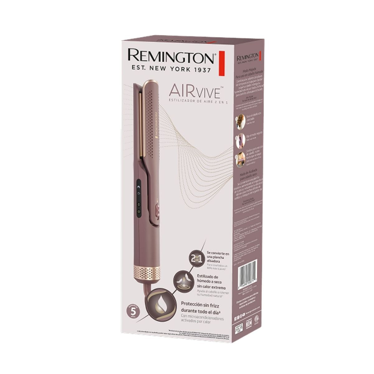 Remington estilizador y plancha 2 en 1 airvive - AS8930-110F
