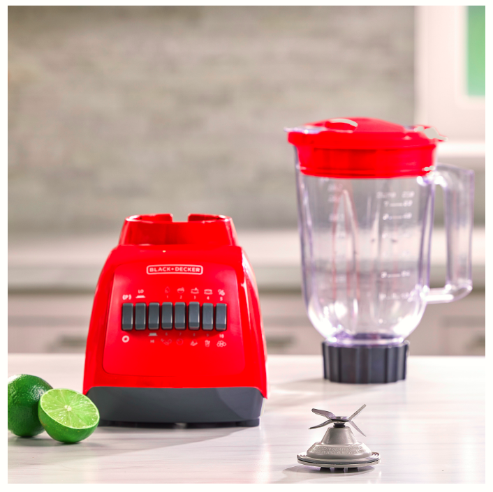 Decker Roja Licuadora Black And Decker Bl1000rg Precio 550 Watts