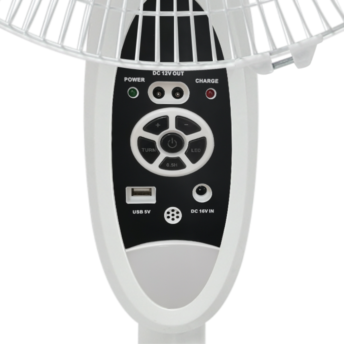 CHIQ Ventilador Pie Recargable 16" 9 vel temporizador puerto USB Luz Led - CQVF16RN0IT1W