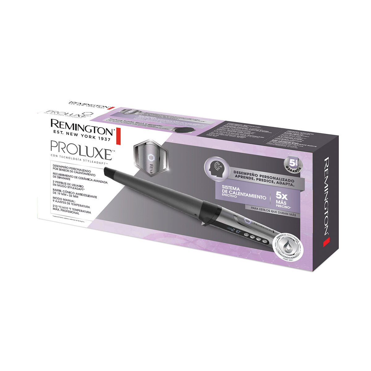 Remington rizador proluxe con tecnologia styleadapt CI21AV(110)F BD00304