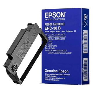 Epson cinta negra para ERC-30/34/38/M 115/119/133/TM-200/300/U200/U210/U220/U370 ERC38B