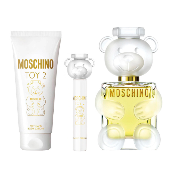 SET MOSCHINO TOY 2 BLANCO