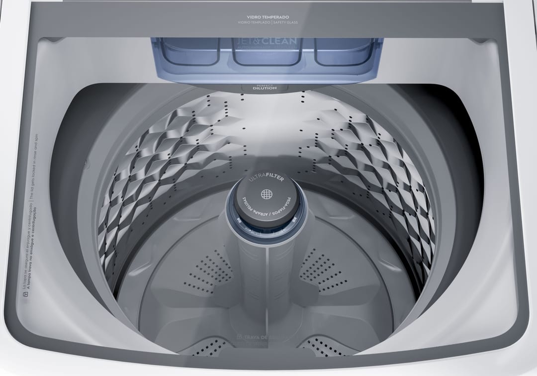 Frigidaire lavadora automática carga superior 17kg blanca con agitador ultra filter essential FWAB17J4EBGUW
