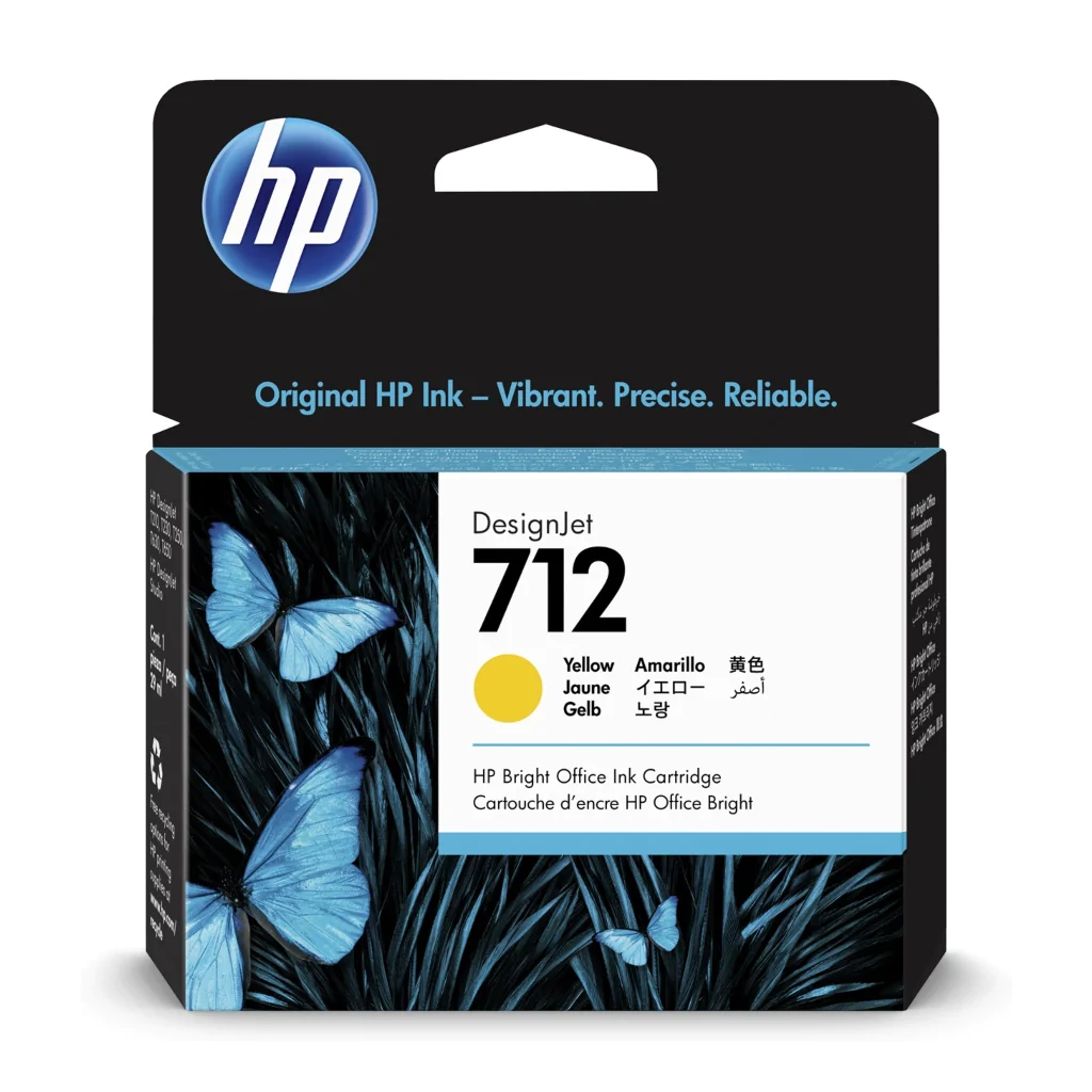 HP cartucho de tinta #712 amarillo 29Ml 3ED69A