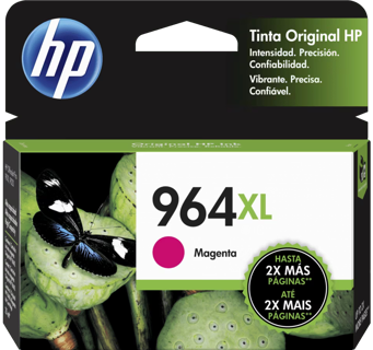 HP cartucho tinta 964XL magenta alto rendimiento 3JA55AL