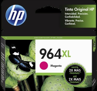 HP cartucho tinta 964XL magenta alto rendimiento 3JA55AL