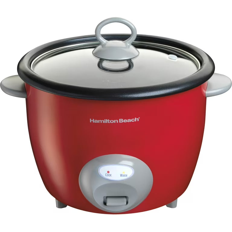 HB 20 Cup Red Glass Lid Rice Ckr 37538N