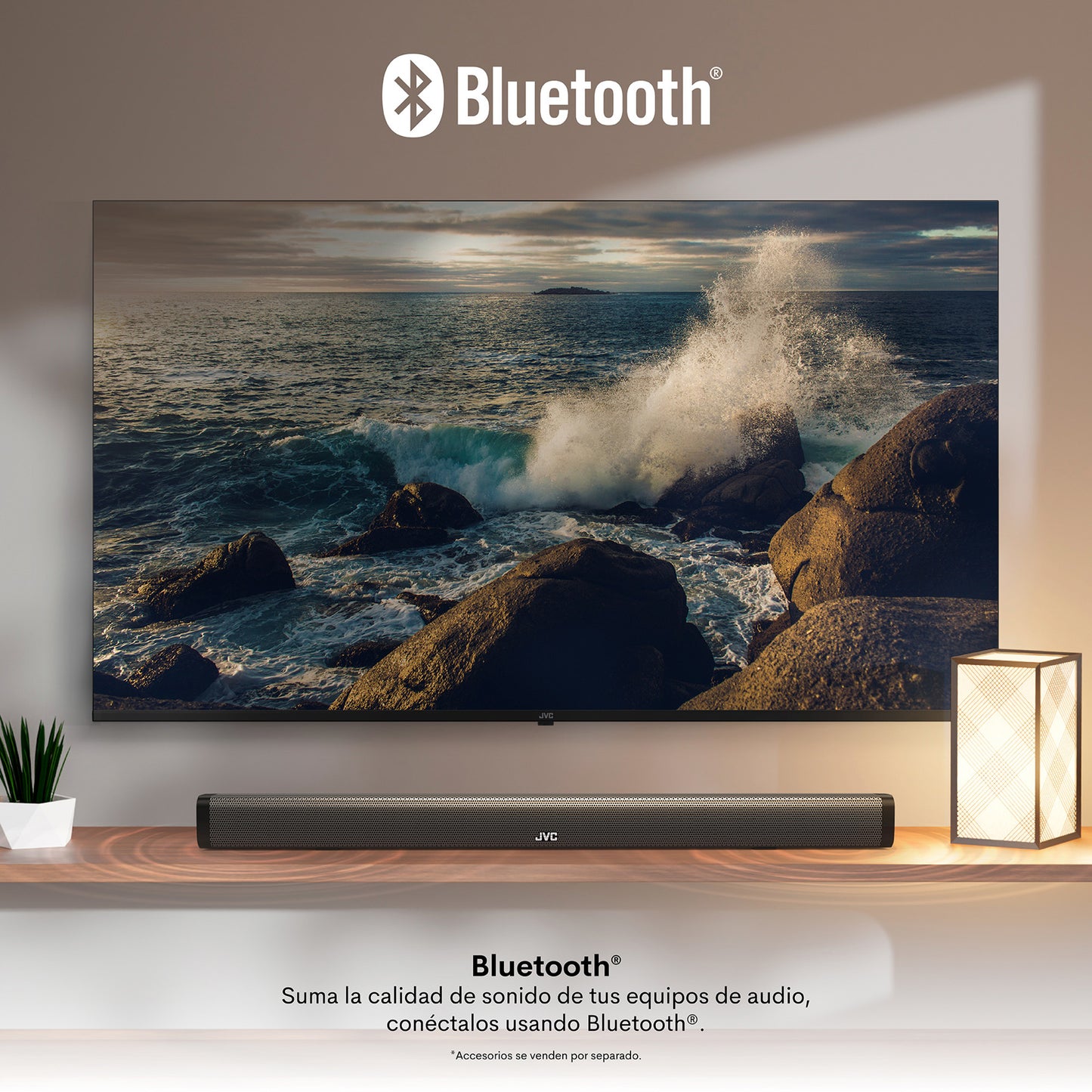 JVC televisor ISDBT 86" QLED 4K Frameless con google TV OS - LT-86KB738