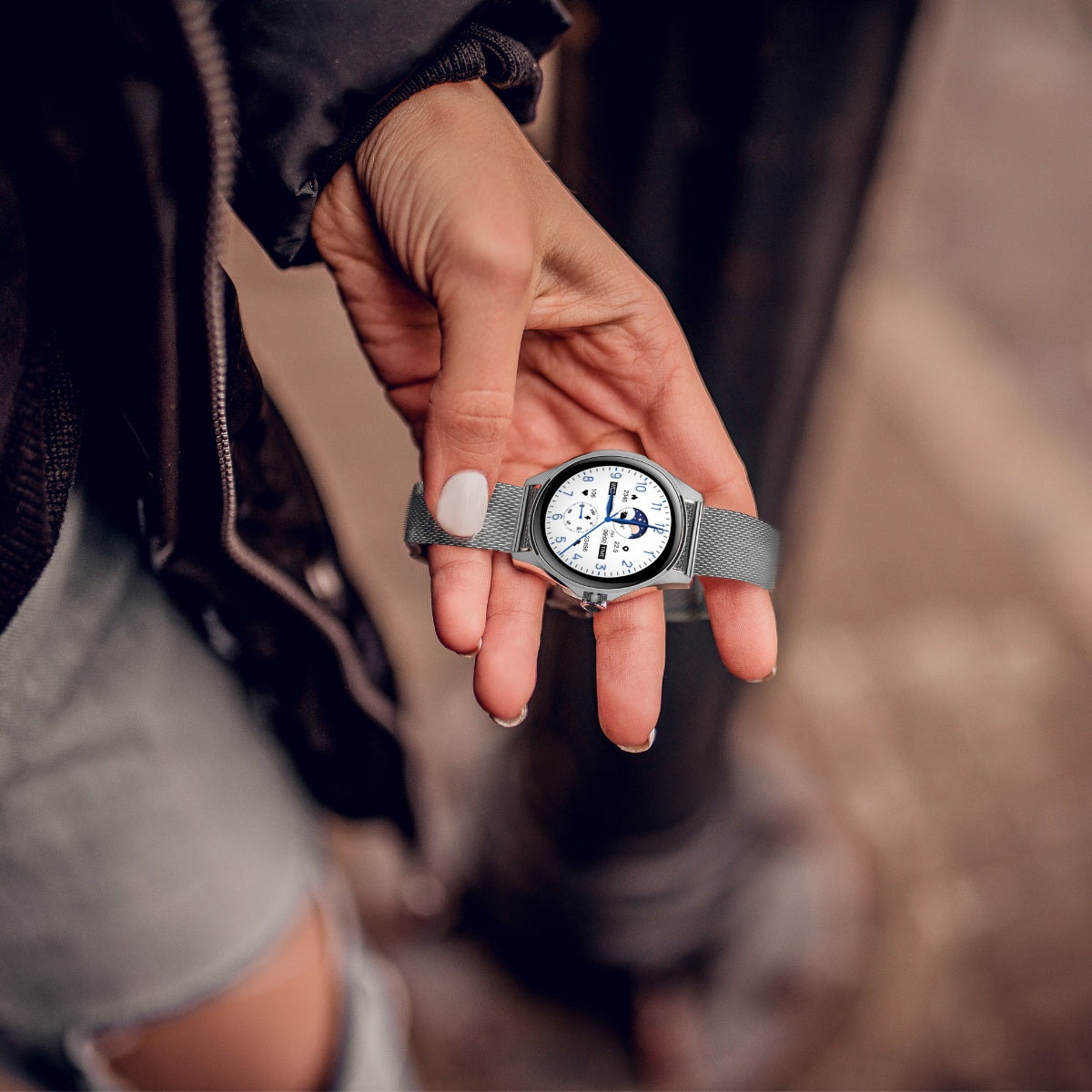 Kodak reloj inteligente SW7212 plateado 1,32" full touch