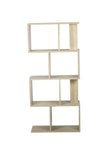 Kenneth e estante 4 niveles or roble W60 x H130 x D24 cm-KCWD2022051-O