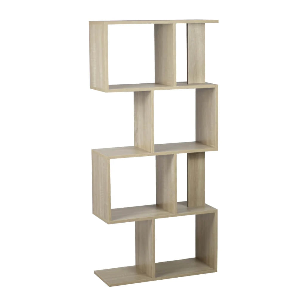 Kenneth e estante 4 niveles or roble W60 x H130 x D24 cm-KCWD2022051-O