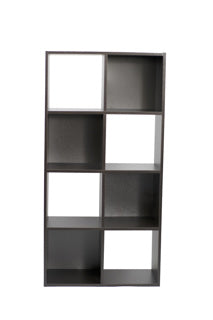 Kenneth e librero cubo unit or negro W61,5 x H122,5 x D29,5 cm-KCWD2022052-B