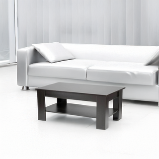 Kenneth Cole mesa de centro cubierta color negro y caf‚ oscuro -KCWD2022058-BR