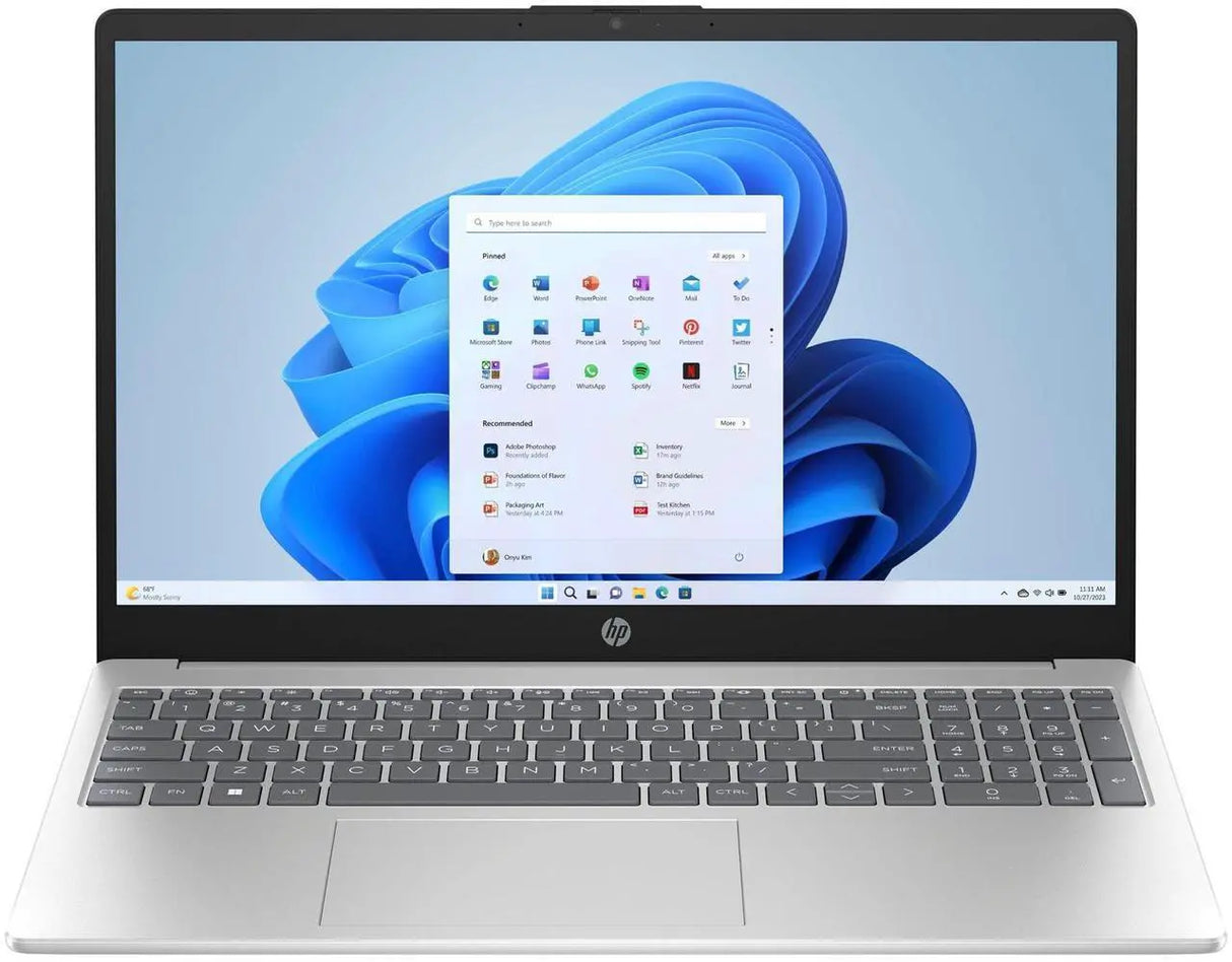 LAPTOP HP 15-FC0146DX 15.6 PULG RYZEN 5-7520U 8GB 512GB WIN 11 INGLES TOUCH PLATEADO