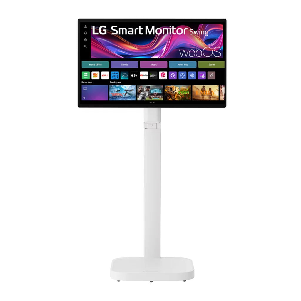 LG Monitor Inteligente Swing de 31.5 pulgadas 4K UHD IPS con Pantalla Táctil y Soporte Rodante. 32U889SA