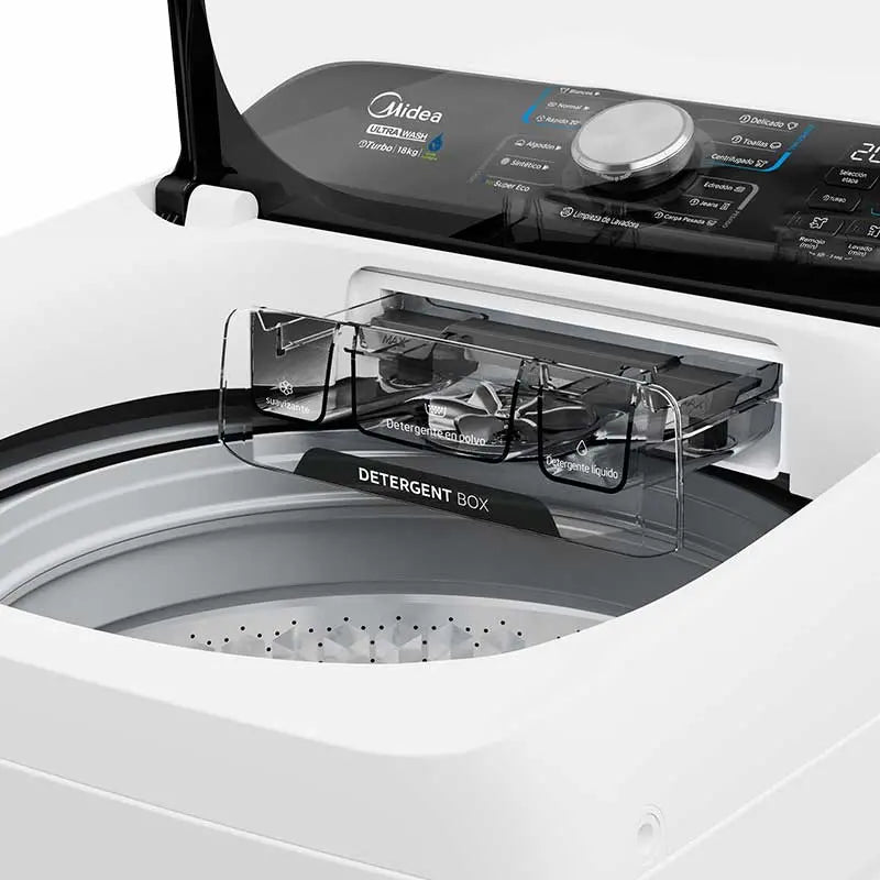Midea lavadora carga superior blanca 18Kg MA512W18/W