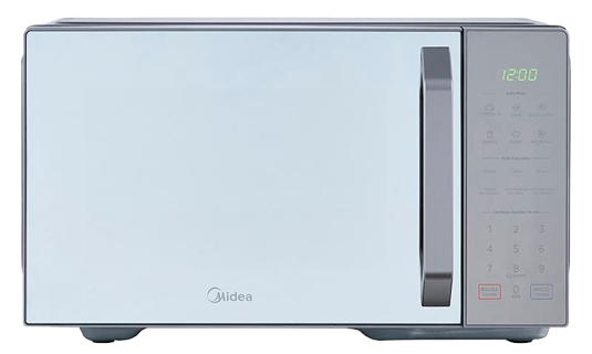Midea microondas 1.1 pc puerta acabado espejo gabinete gris con grill MMDXG11S2MG-CA