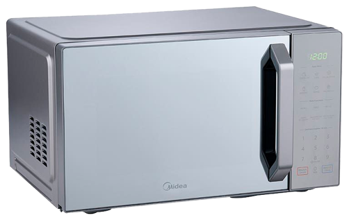 Midea microondas 1.1 pc puerta acabado espejo gabinete gris con grill MMDXG11S2MG-CA