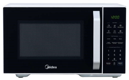 Midea microondas 1,1pc puerta negra gabinete blanco MMDX11S2BW-CA