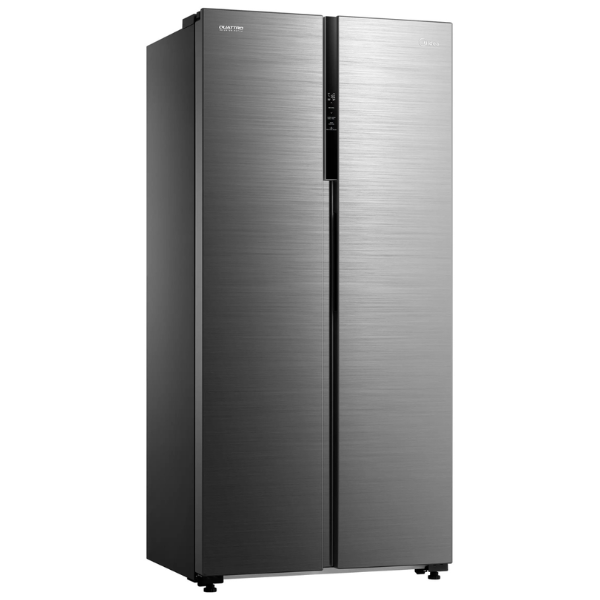 Midea refrigerador 16 pc color acero side by side inverter MDRS619FGM46