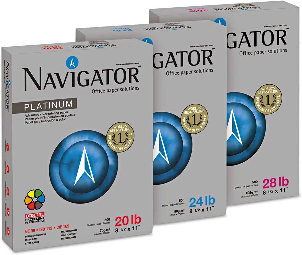 Navigator caja 10 und resma 8 ½ x 13, oficio 500 hjs 75Gr NPT0750159