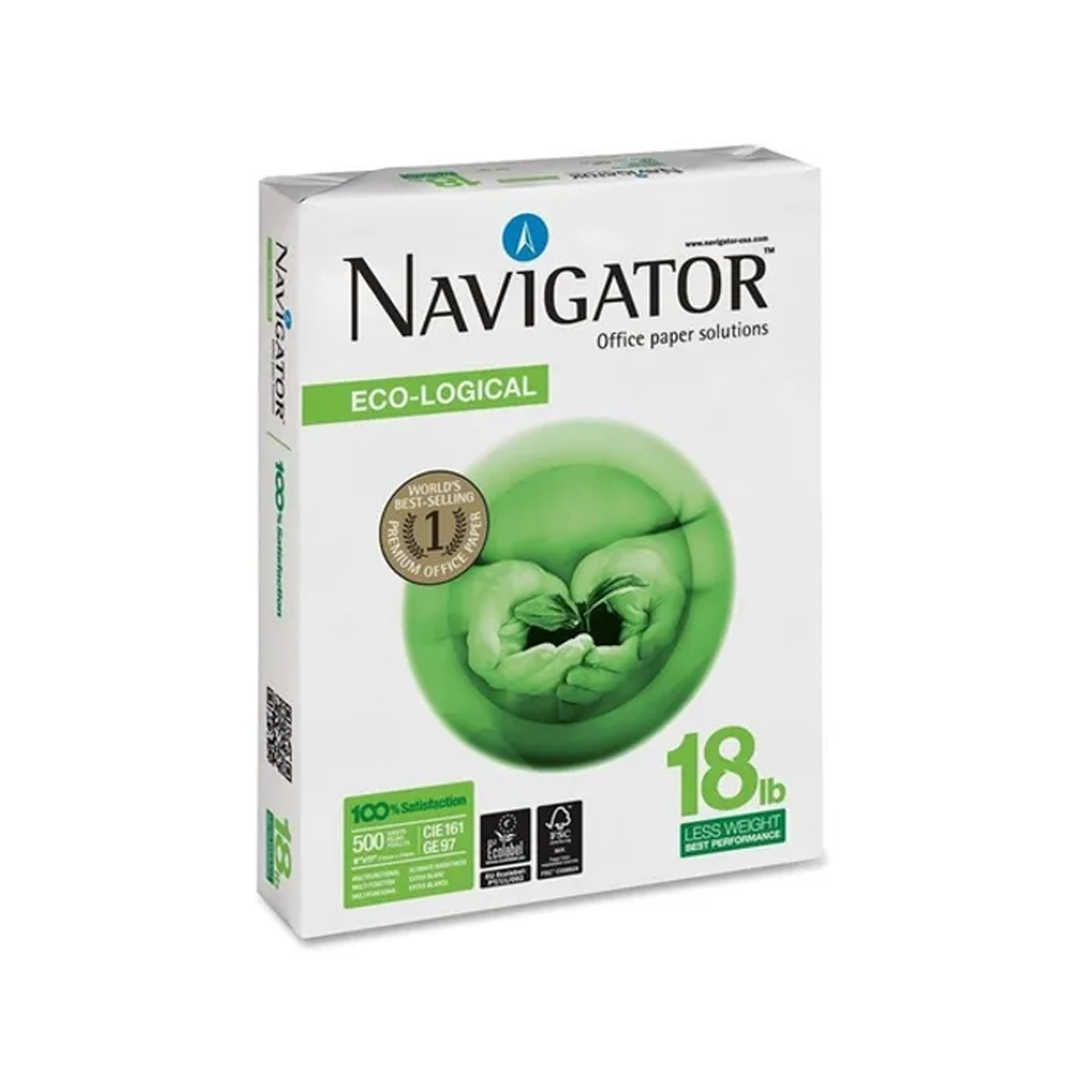 Navigator multioffice fit caja 10 und resma 8 1/2 x 11 bond 18 Lb 500 H 70grs