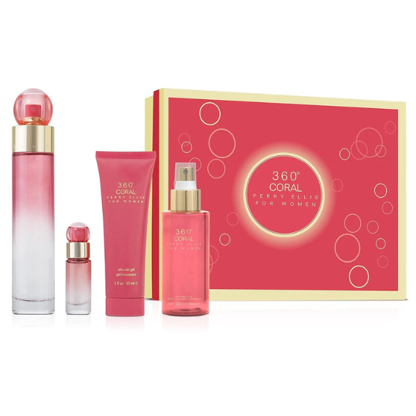 SET PERRY ELLIS 360 CORAL 4P