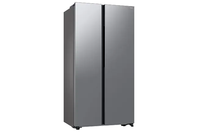 Refrigerador 20 pies Side by side sin dispensador plateada