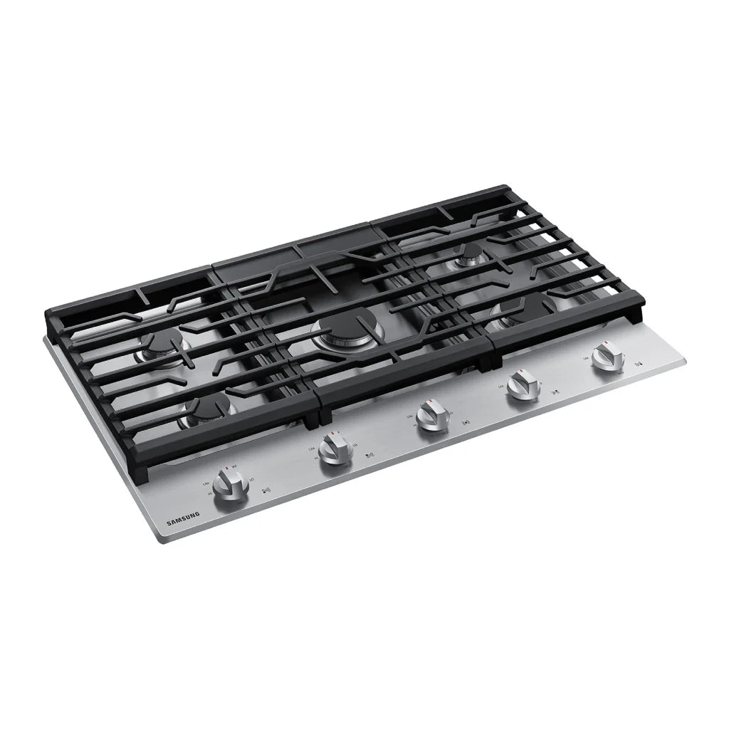 Plantilla Gas 36" 5 Quemadores Acero Inoxidable