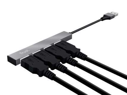 Trust adaptador 4-puertos mini hub USB - 23786